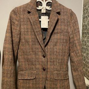 Vintage Plaid Blazer BNWT H&M